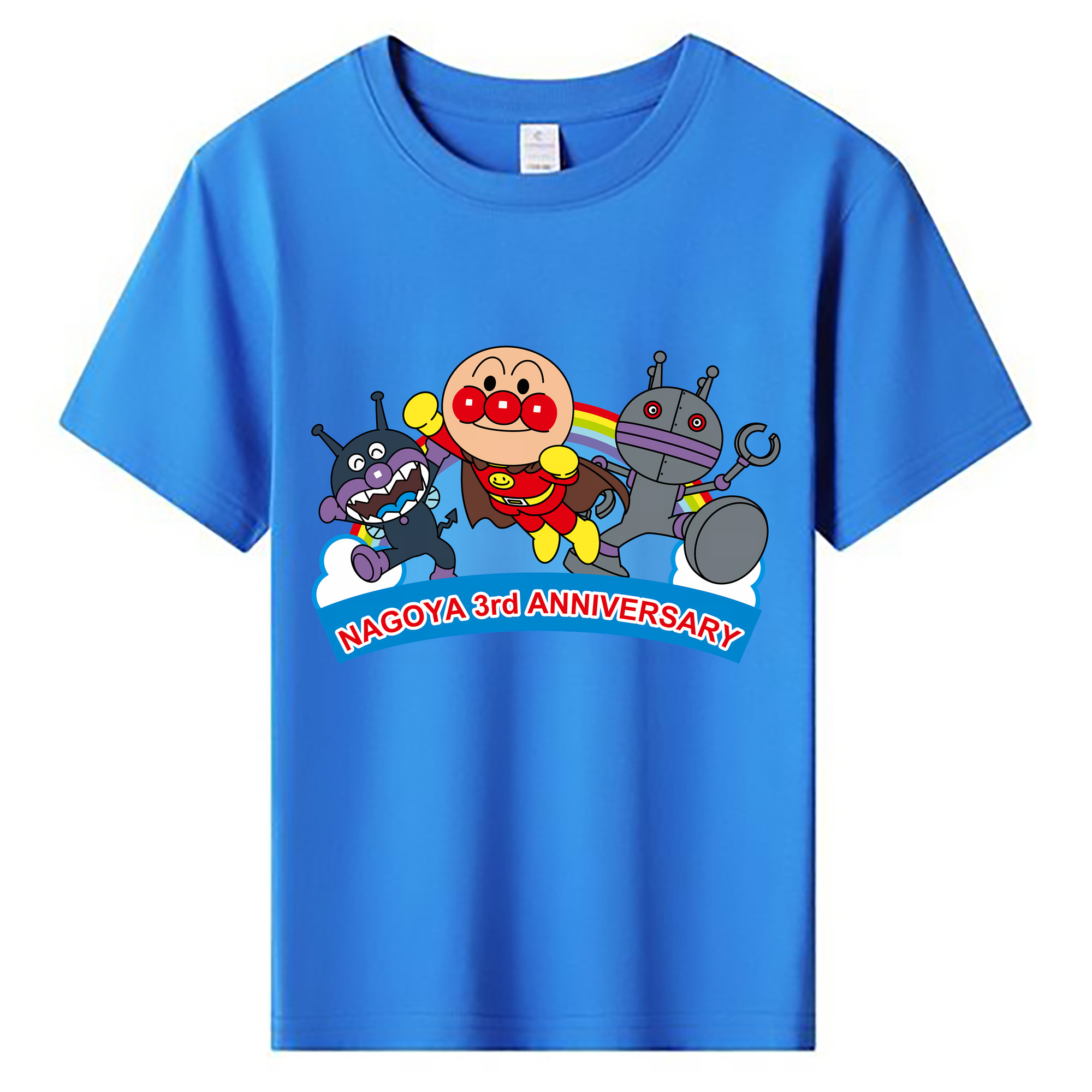 （画像用） アンパンマン Anpanman 綿100％キッズTシャツ（フロントプリント）